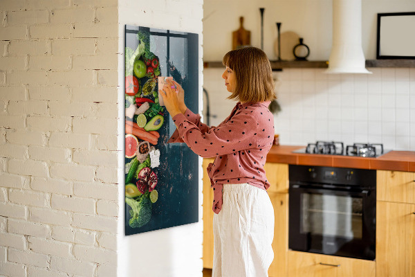 Magnetická psací tabule Zdravé ingredience a vzpomínky v kuchyni