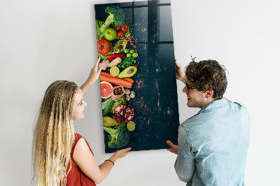 Magnetická psací tabule Zdravé ingredience a vzpomínky v kuchyni