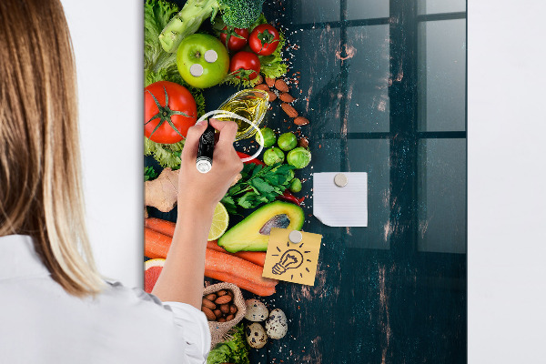Magnetická psací tabule Zdravé ingredience a vzpomínky v kuchyni