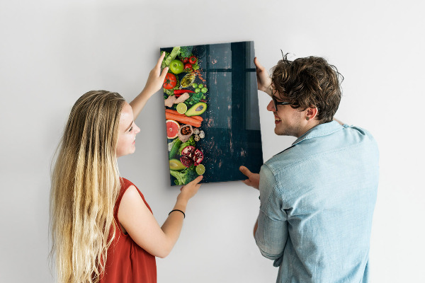 Magnetická psací tabule Zdravé ingredience a vzpomínky v kuchyni