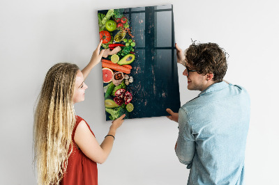 Magnetická psací tabule Zdravé ingredience a vzpomínky v kuchyni