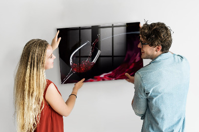 Popisovatelná magnetická tabule Kreativní místo pro vzpomínky a fotografie