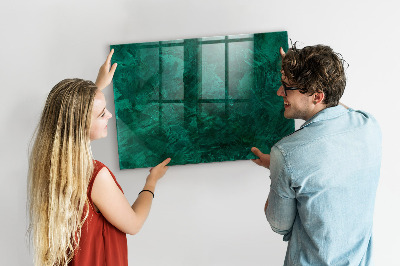 Popisovatelná magnetická tabule Zelená tabule na poznámky a fotografie