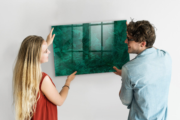 Popisovatelná magnetická tabule Zelená tabule na poznámky a fotografie