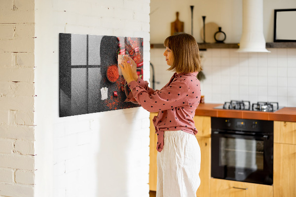 Popisovatelná magnetická tabule Útulné vzpomínky z kuchyně a přírody