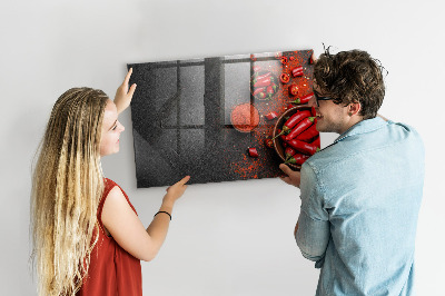 Popisovatelná magnetická tabule Útulné vzpomínky z kuchyně a přírody