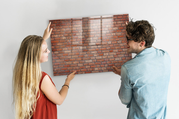 Popisovatelná magnetická tabule Nástěnka na cihlovou zeď
