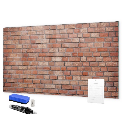 Popisovatelná magnetická tabule Nástěnka na cihlovou zeď