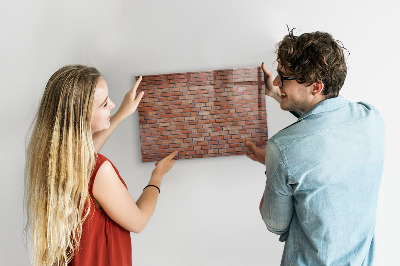 Popisovatelná magnetická tabule Nástěnka na cihlovou zeď