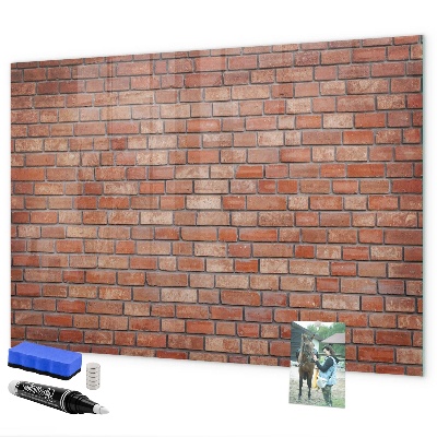 Popisovatelná magnetická tabule Nástěnka na cihlovou zeď