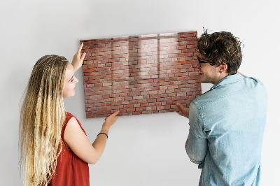Popisovatelná magnetická tabule Nástěnka na cihlovou zeď