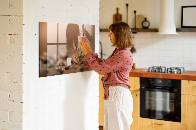 Popisovatelná magnetická tabule Kreativní prostor pro poznámky a fotografie