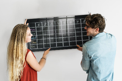 Popisovatelná magnetická tabule Plánovací a poznámková tabule