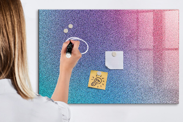 Magnetická psací tabule Barevná tabule na poznámky a fotografie