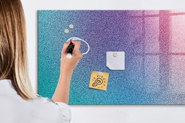 Magnetická psací tabule Barevná tabule na poznámky a fotografie