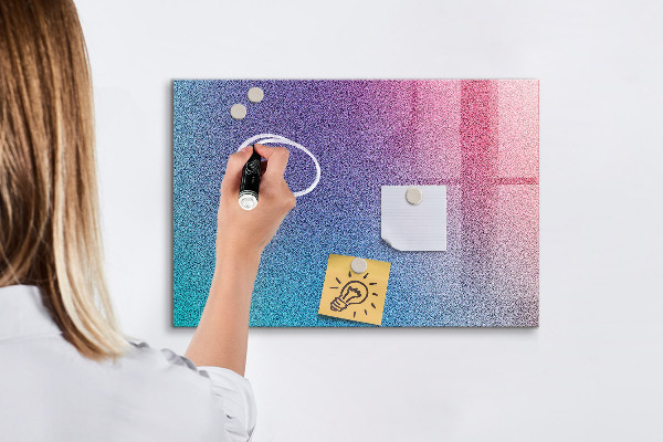 Magnetická psací tabule Barevná tabule na poznámky a fotografie