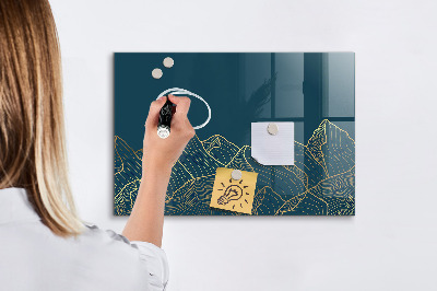 Magnetická psací tabule Moderní tabule na poznámky a fotografie