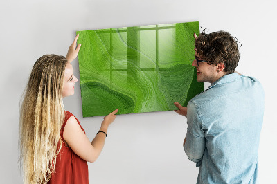Popisovatelná magnetická tabule Zelená nástěnka s fotografiemi