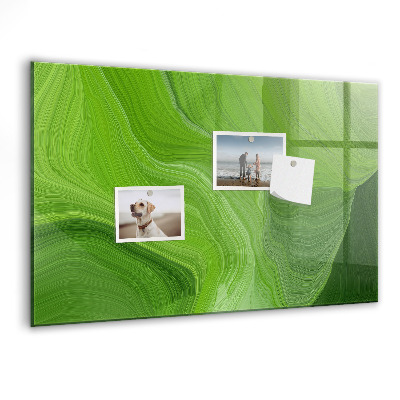Popisovatelná magnetická tabule Zelená nástěnka s fotografiemi
