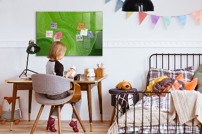 Popisovatelná magnetická tabule Zelená nástěnka s fotografiemi