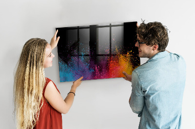 Magnetická psací tabule Barevný plakát na poznámky a fotografie