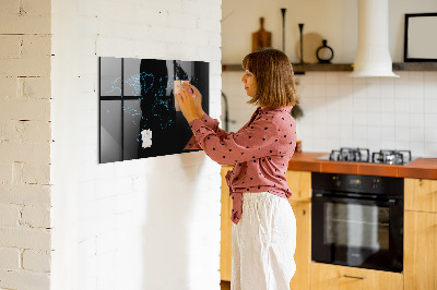 Popisovatelná magnetická tabule Mapa světa s místy, kde se daly pořídit fotografie
