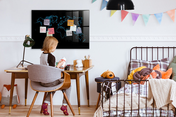 Popisovatelná magnetická tabule Mapa světa s místy, kde se daly pořídit fotografie