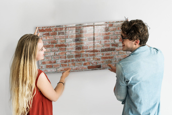 Popisovatelná magnetická tabule Fototapeta na cihlové zdi