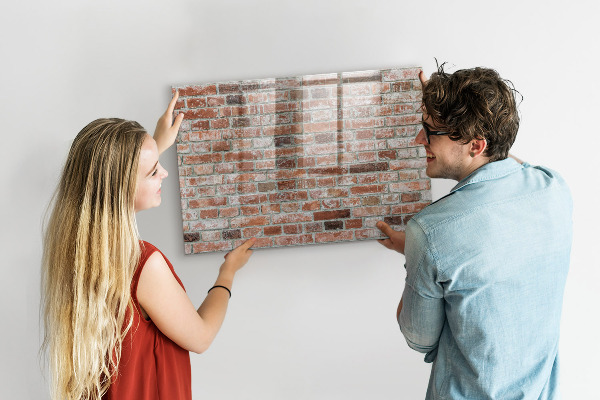 Popisovatelná magnetická tabule Fototapeta na cihlové zdi