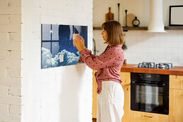 Magnetická psací tabule Nástěnka na poznámky a fotografie
