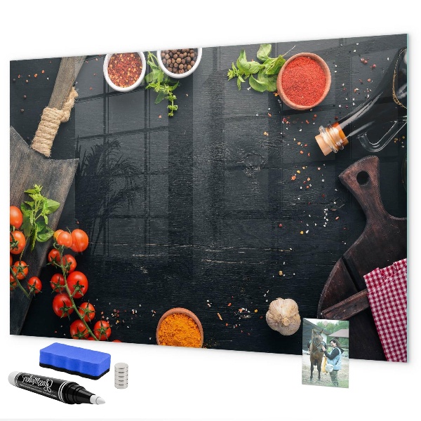 Magnetická psací tabule Kuchyňské inspirace s osobními vzpomínkami