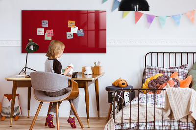 Magnetická psací tabule Červená tabule na poznámky a fotografie