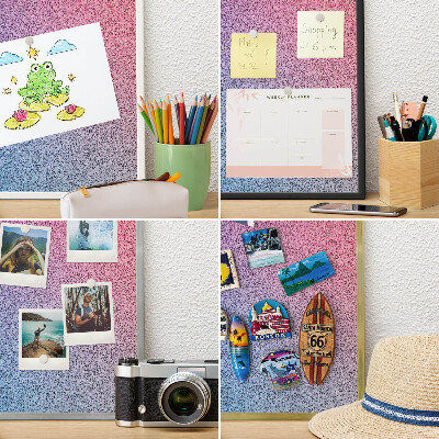 Kovové tabule na magnety bílý rám Barevný přechod