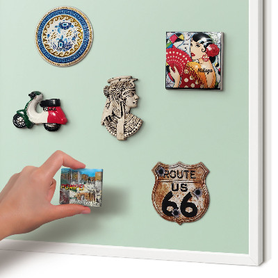 Kovové tabule na magnety bílý rám Mátově zelená