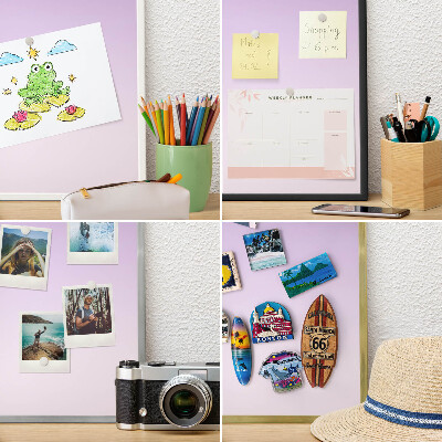 Kovové tabule na magnety bílý rám Jemný přechod
