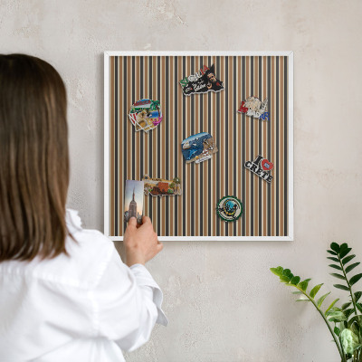 Nástěnky na magnety v bílém rámu Geometrický vzor