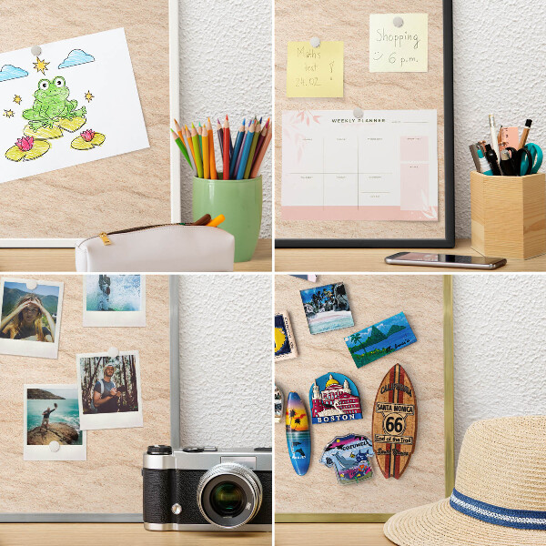 Kovové tabule na magnety bílý rám Přirozená elegance