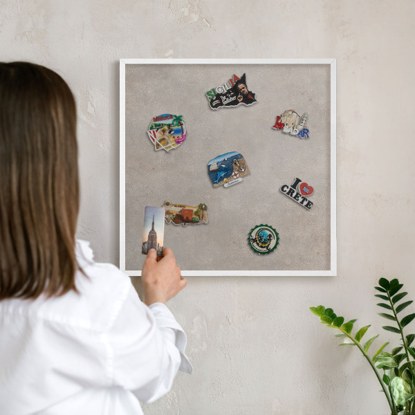 Nástěnky na magnety v bílém rámu Neutrální elegance