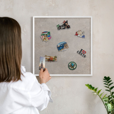 Nástěnky na magnety v bílém rámu Neutrální elegance