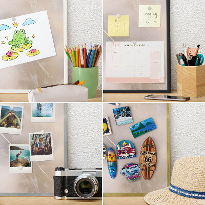 Nástěnky na magnety v bílém rámu Jemná lehkost