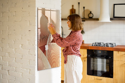 Popisovatelná magnetická tabule Moderní tabule na poznámky a fotografie
