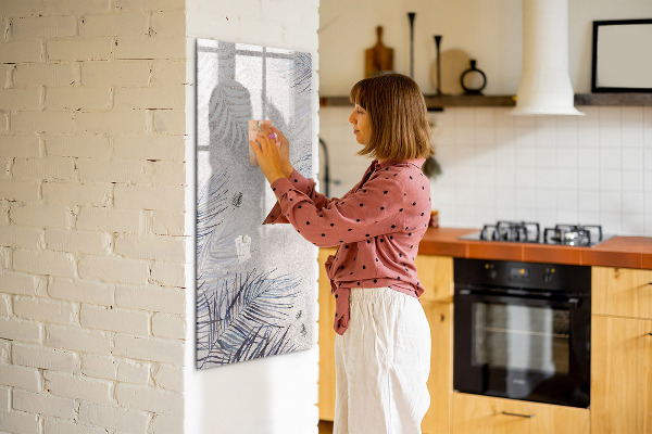Popisovatelná magnetická tabule Stylová fototapeta s rostlinami