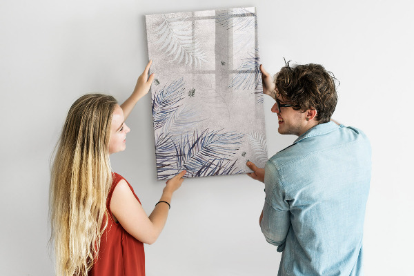 Popisovatelná magnetická tabule Stylová fototapeta s rostlinami