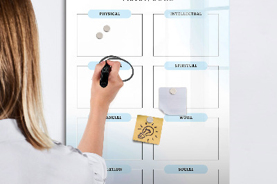 Magnetická psací tabule Nástěnka vizí pro osobní cíle