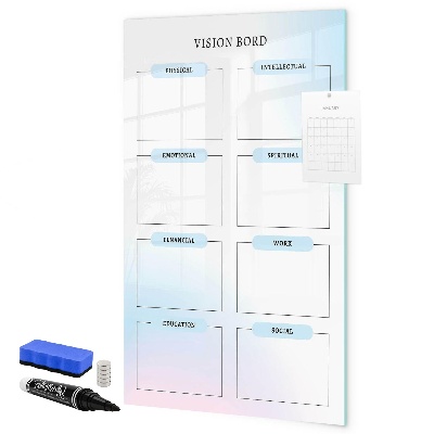 Magnetická psací tabule Nástěnka vizí pro osobní cíle