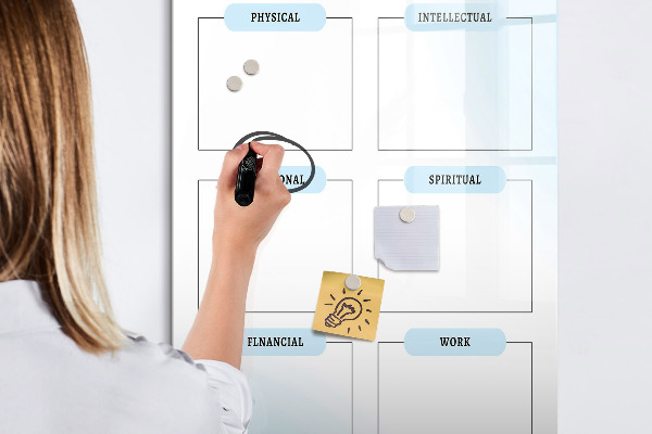 Magnetická psací tabule Nástěnka vizí pro osobní cíle