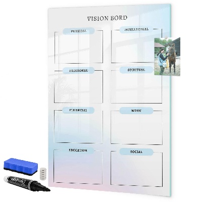 Magnetická psací tabule Nástěnka vizí pro osobní cíle