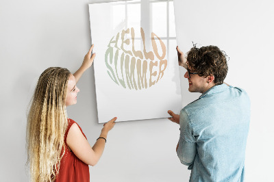 Popisovatelná magnetická tabule Léto plné vzpomínek a radosti