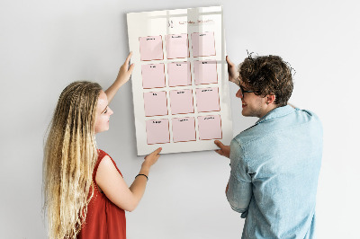 Magnetická psací tabule Narozeninový kalendář s prostorem pro fotografie