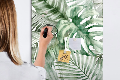 Popisovatelná magnetická tabule Zelená tabule na fotografie a poznámky